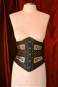 Waist Cincher corset model in kid leather