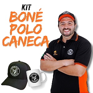 Kit Lobão Boné, Polo e caneca FIREWOLF