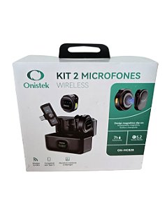 Microfone de Lapela duplo com imã Type-C