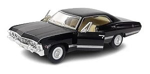 Chevy Impala 67 Preto Supernatural Welly 1/43