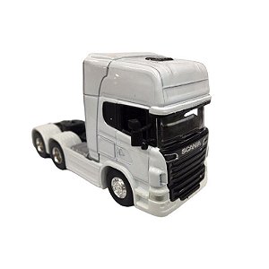 Caminhão Truck Scania V8 R730 Cavalinho 1/64 Branco