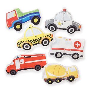 Kit de Almofadas Infantis Carros e Resgate