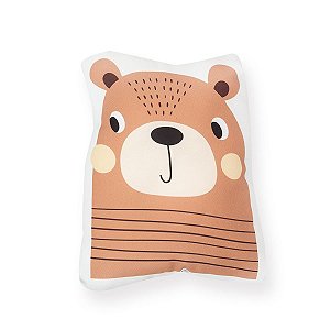 Almofada Infantil Urso Bochecha Bege