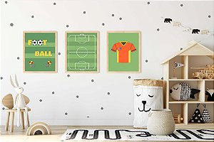 Kit Quadro Infantil Football