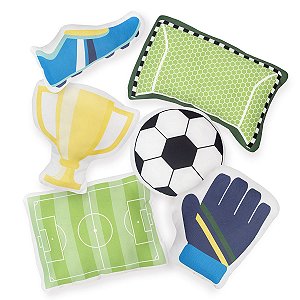 Kit de Almofadas Infantis Futebol Azul