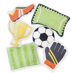 Kit de Almofadas Infantis Futebol Laranja