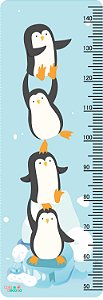 Régua de Crescimento Adesiva Pinguins