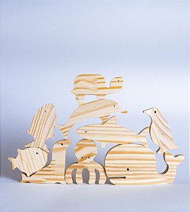 Brinquedo Kit Animais Mar Equilibristas
