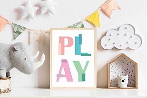 Quadro Infantil Play Menina