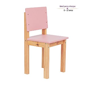 Cadeira Juvenil Rosa Blush - Luna