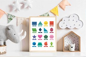 Quadro Infantil Formas Geométricas