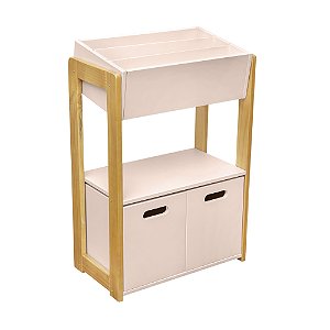 Estante Livros com Caixote - Rosa