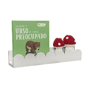 Prateleira Ondinha 50cm - Cinza Greige