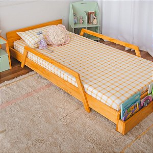 Cama Infantil Montessoriana com Livreiro - Noah