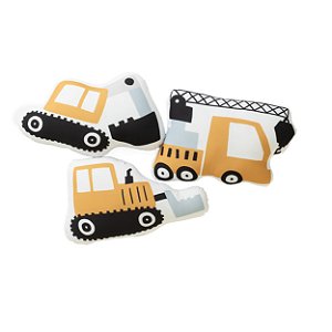 Kit de Almofadas Infantis Máquinas de Construção