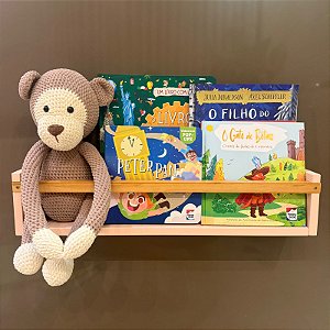 Prateleira de Livros 60cm Rosa - Bella