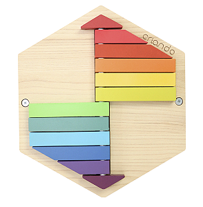 Brinquedo Painel Sensorial Colmeia - Barras Horizontais