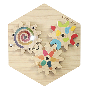 Brinquedo Painel Sensorial Colmeia - Engrenagens