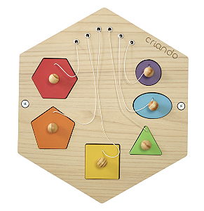 Brinquedo Painel Sensorial Colmeia - Formas de Encaixe