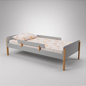Cama Montessoriana Evolutiva Cinza Greige - Nina