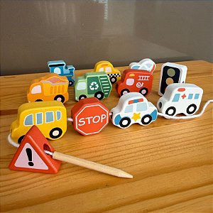 Brinquedo Veículos de Transporte Alinhavo