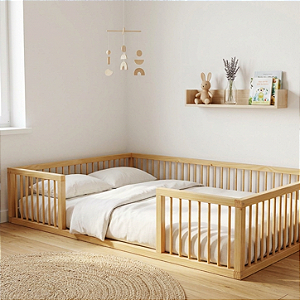 Cama Infantil Montessoriana Cercadinho - Casal