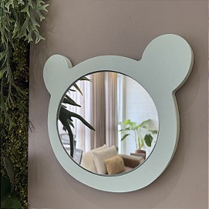 Espelho Formato Urso - Verde