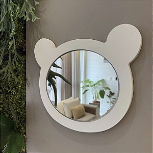 Espelho Formato Urso - Cinza Greige