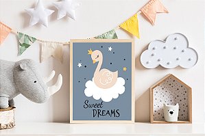 Quadro Infantil Cisne Sweet Dreams