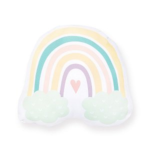 Almofada Infantil Arco-íris Nuvem Verde