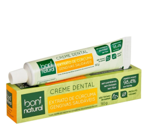 Creme Dental Natural Sem Flúor 90g - Boni Natural