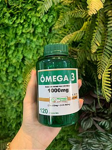 Ômega 3 1000mg com 120 cápsulas