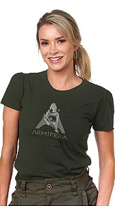 T-shirt Armífera  Gun Woman - Verde