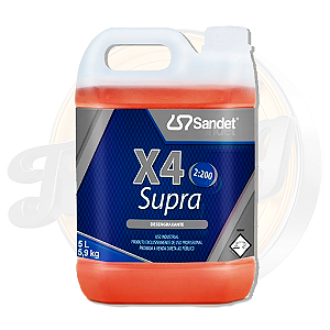 X4 SUPRA Desengraxante Alcalino Sandet 5L