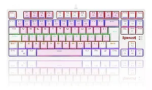 Teclado Gamer Redragon Daksa Rainbow Rosa E Branco Sw Brown - 5MX52N9D5