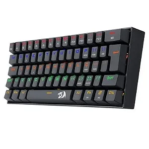 Teclado Mecânico Gamer Redragon Lakshmi, Rainbow Brown, Switch, ABNT2, Preto -CWK8K9W5A