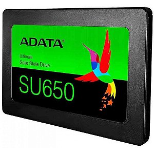 SSD Adata SU650, 120GB, Sata III, Leitura 520MBs e Gravação 450MBs - Y9EZAC5QE