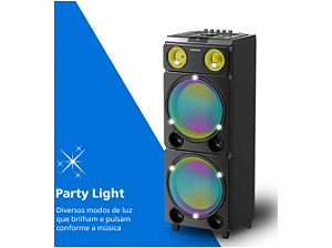 Caixa de Som Torre Philips TAX5509/78 Party Speaker 2400W