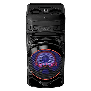Caixa de som Acústica LG XBOOM RNC5 Bluetooth Wireless Party Link DJ APP Karaoke e Guitarra
