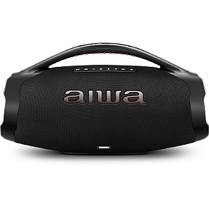 Caixa de Som Boombox Plus AIWA BBS-01-B 200W BT 30H IP66 USB Preto