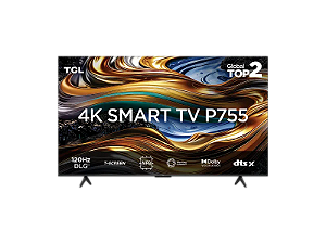 Smart TV 65" 4K UHD LED TCL 65P755 Wi-Fi Bluetooth 3 HDMI 1 USB