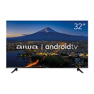 Smart TV AIWA 32” Android HD Borda Ultrafina HDR10 Dolby Áudio AWS-TV-32-BL-02-A
