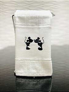 Toalha de lavabo Mickey e Minnie