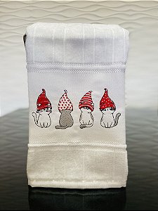 Toalha de Natal - Gatos