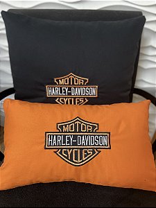 Capa de Almofada Harley Davidson Logo