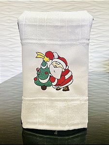 Toalha de Natal - Papai Noel