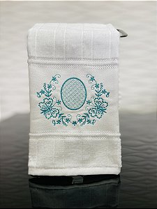 Toalha Moldura com borboletas
