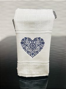 Toalha de lavabo Coração Escandinavo