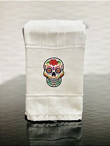 Toalha de lavabo Caveira mexicana