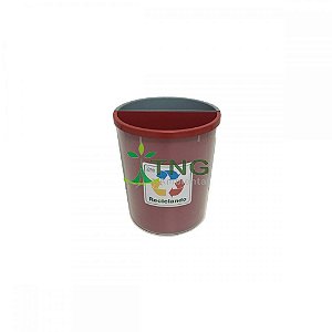 Lixeira 30 Litros Em Polipropileno Com Duas Divisórias